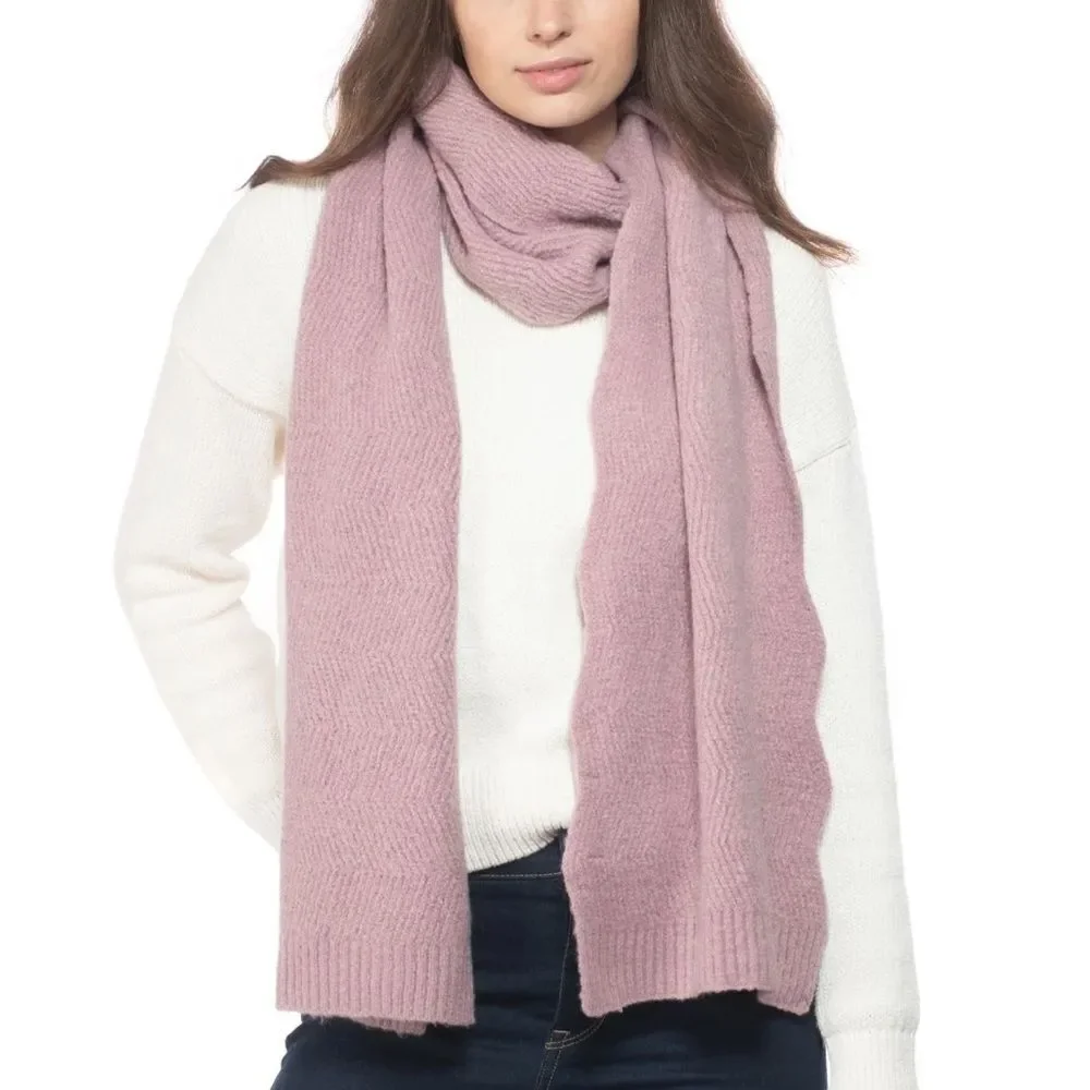 INC International Concepts Pink Scalloped Scarf & Hat. One Size. OS. NEW.